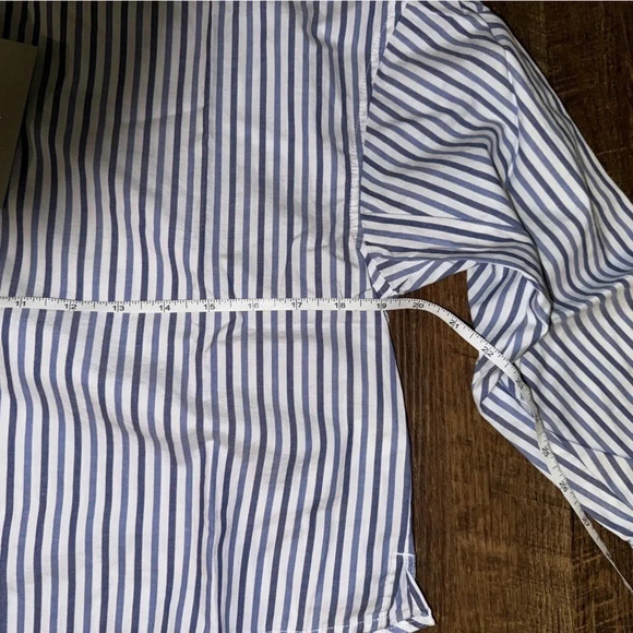 New Everlane The Woven P.J. Top Blue Stripe XS - Picture 7 of 7